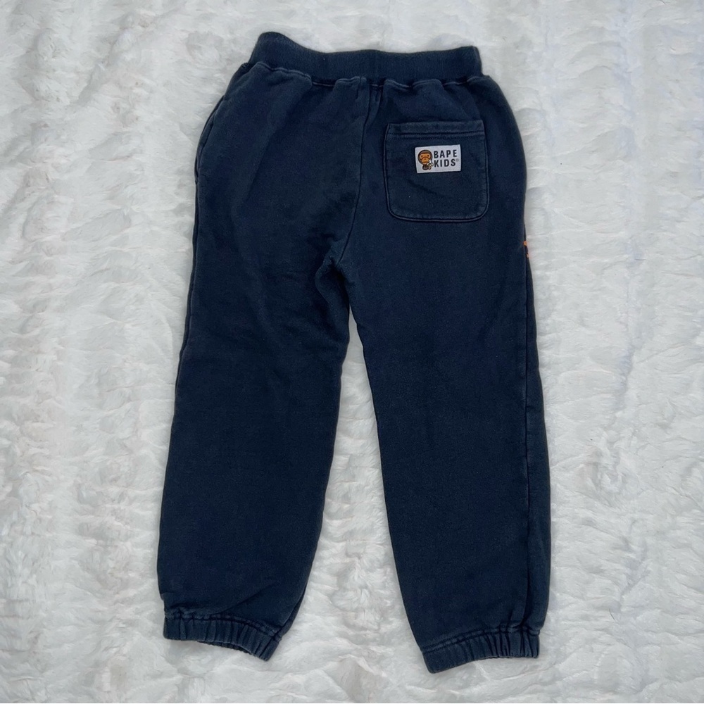 A Bathing Ape Kids Navy Joggers with Fun Graphics - Picture 2 of 4